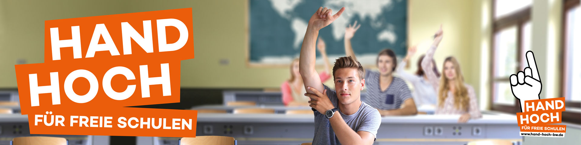 HAND HOCH für freie Schulen!